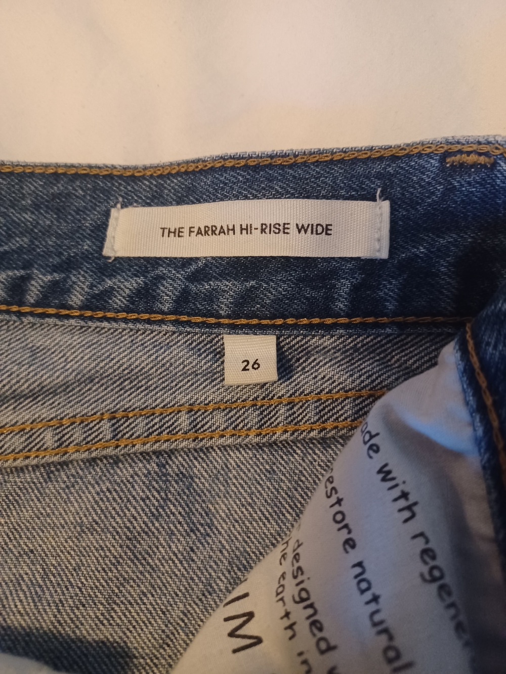 Aritzia Denim Forum Farrah Medium Blue Wide-Leg Jeans - Picture 6 of 7